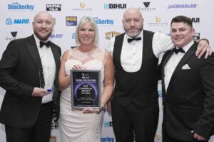 TTA Awards 2026 Best Commercial Project over 500㎡ L to R Jordan McWilliams Kay Porter Dominic McWilliams Ciran Feeney HIP3830