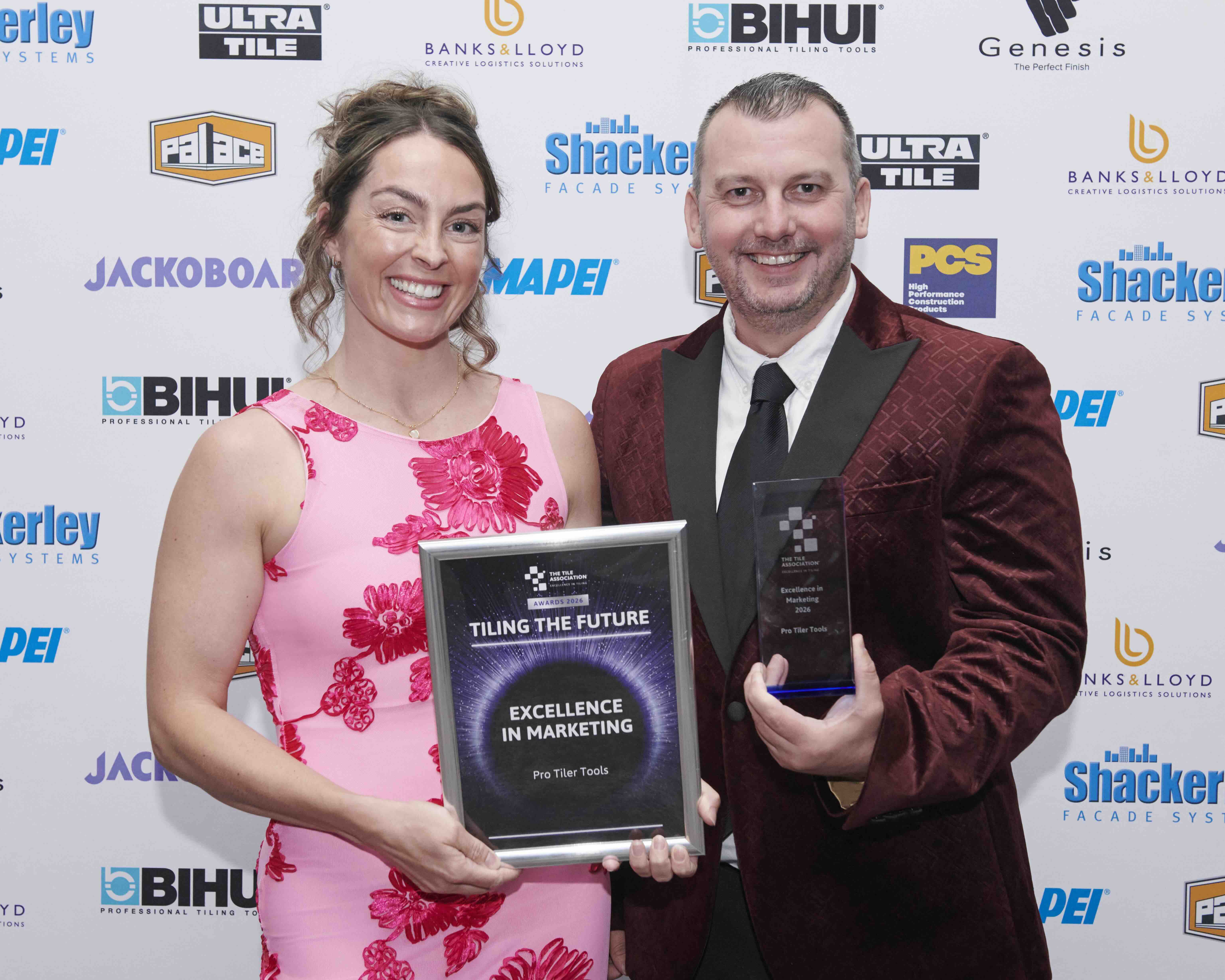 TTA Awards 2026 Excellence in Marketing L to R Nicolle Mullarkey Michael Gough HIP3802