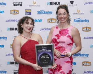 TTA Awards 2026 Wall Tile of the Year L to R Carmen Rodriguez Courel Nicolle Mullarkey HIP3897