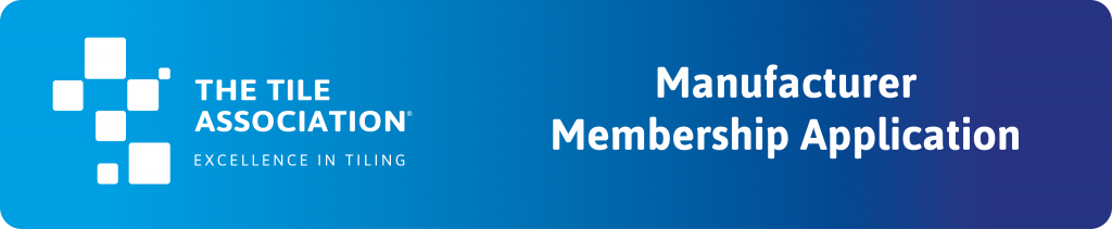 Manufacturer Membership Application