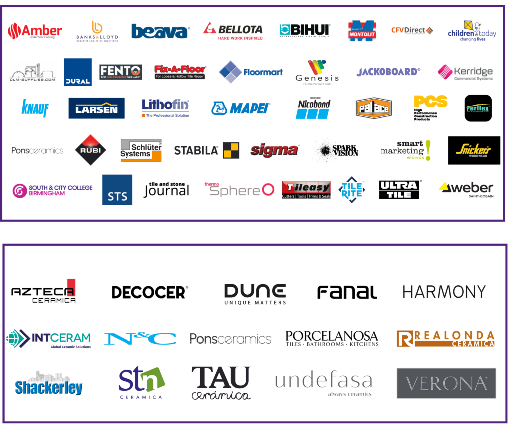 Tiling Show exhibitor graphic for mailers 8