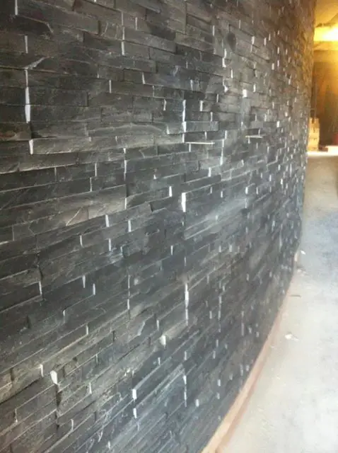 Brick tiled wall